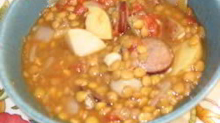 Рагу из чечевицы