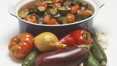 Рагу из кабачков и баклажанов