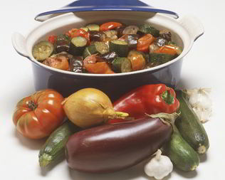 Рагу из кабачков и баклажанов