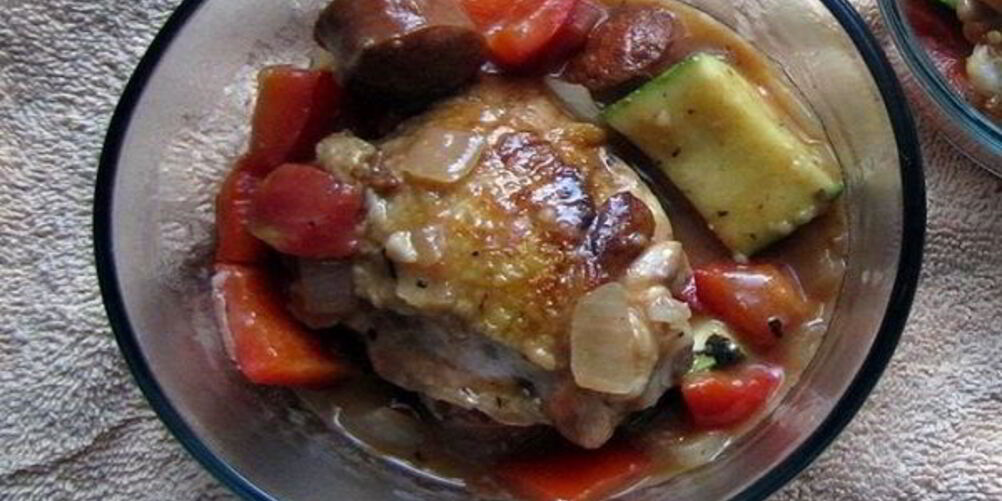 Рецепт рагу из кабачков с курицей