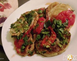 Рагу из кабачков в ароматном масле