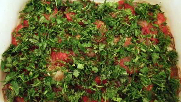 рагу из кабачков в ароматном масле