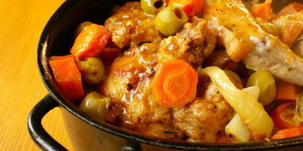 Рецепт рагу из кролика с оливками