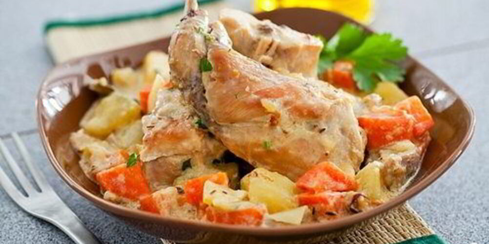 Рецепт рагу из кролика в мультиварке