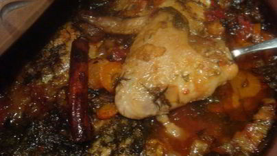 Рагу из куриных крылышек