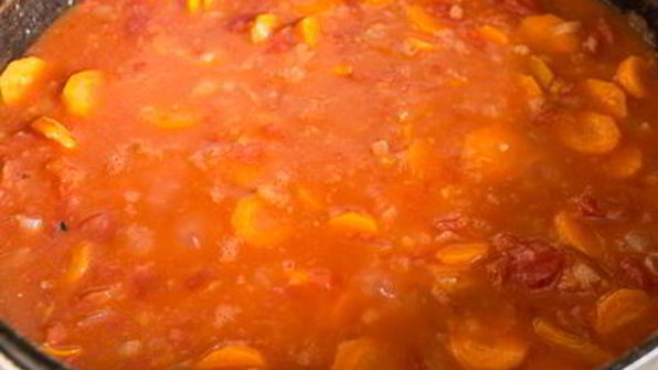 рагу из курицы с морковью и цуккини