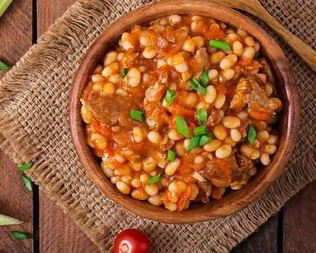 Рагу из мяса и фасоли