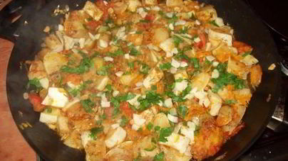 Рагу из патиссонов