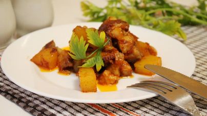 Рагу из свинины с картошкой