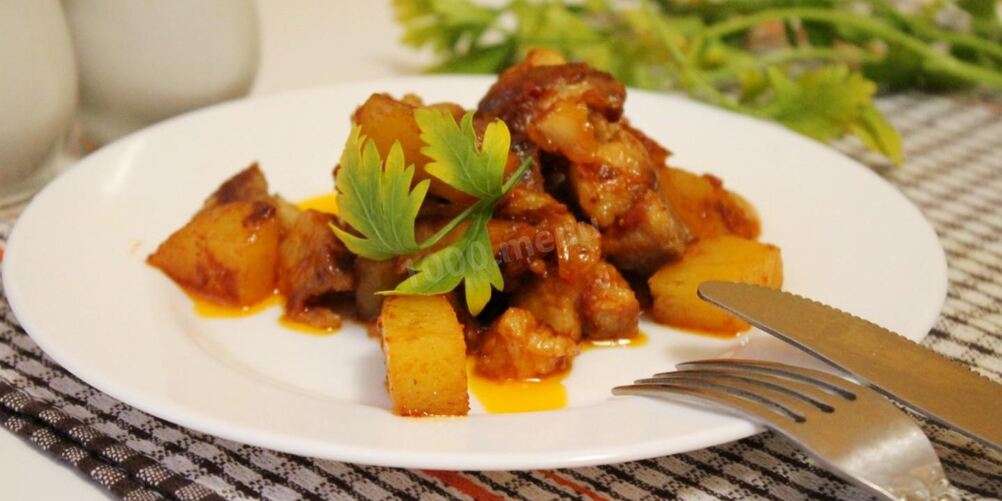 Рецепт рагу из свинины с картошкой