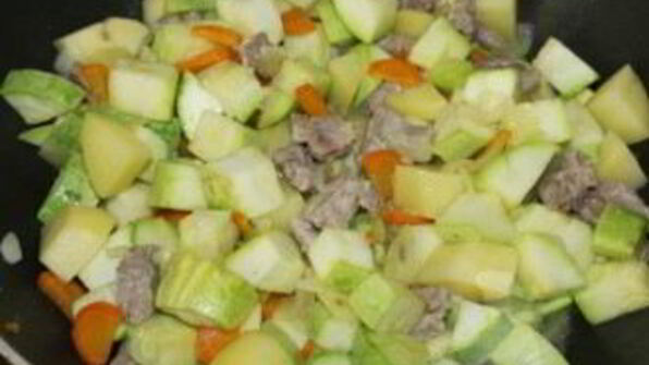 рагу из телятины с овощами