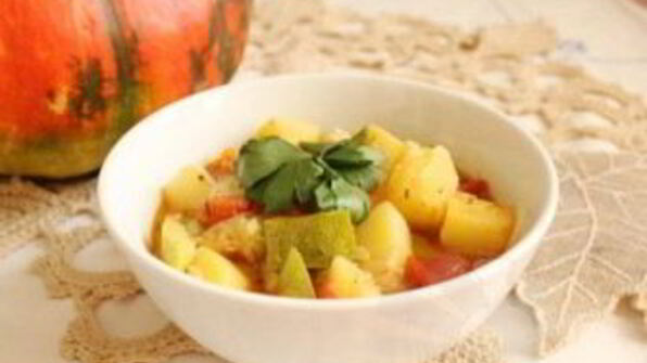 рагу из телятины с овощами