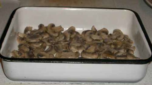 рагу овощное с грибами и куриной печенью