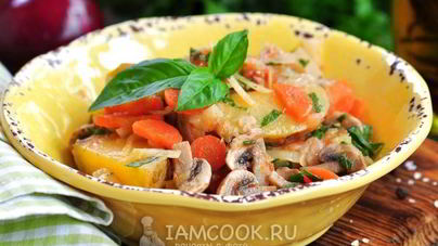 Рагу овощное с капустой и картошкой