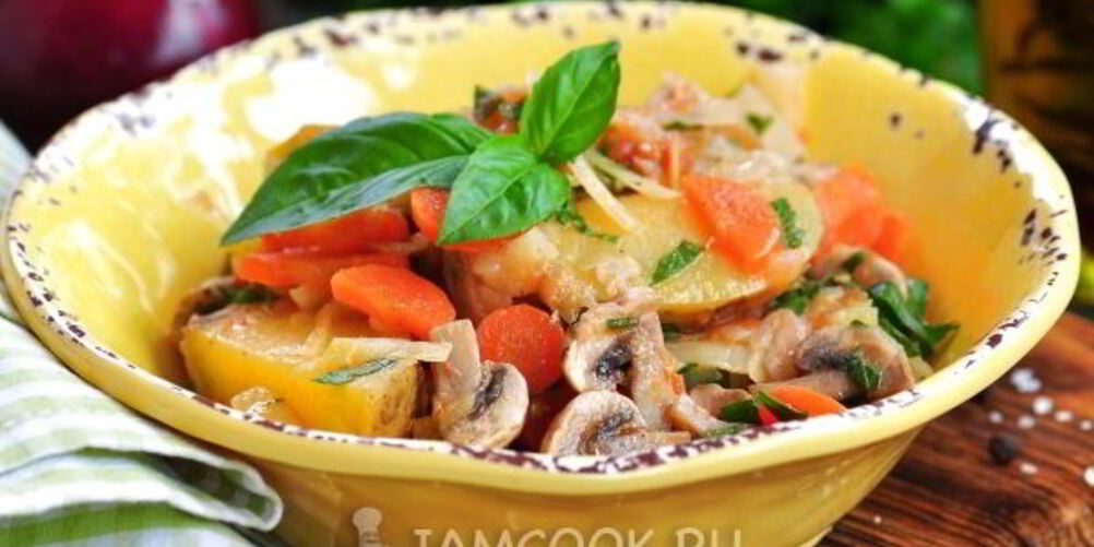 Рецепт рагу овощное с капустой и картошкой