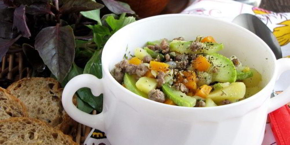 Рецепт рагу с кабачком и базиликом