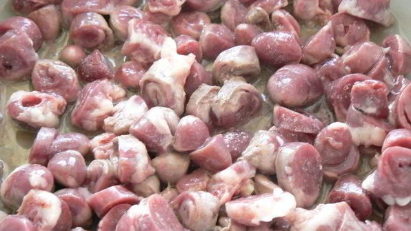 рагу с куриными сердцами под крышечкой