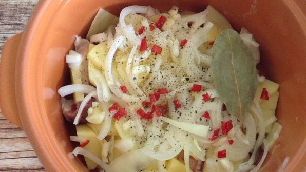 рагу с овощами и говядиной