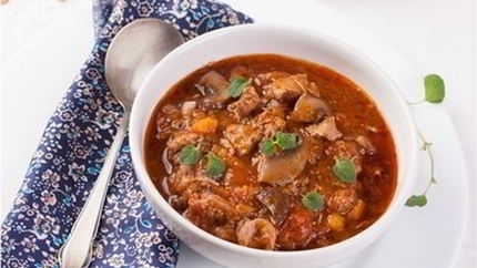 Рагу с телятиной по-средиземноморски