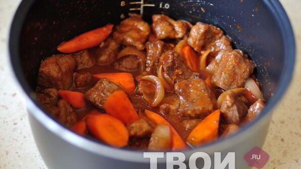 рагу в мультиварке с мясом