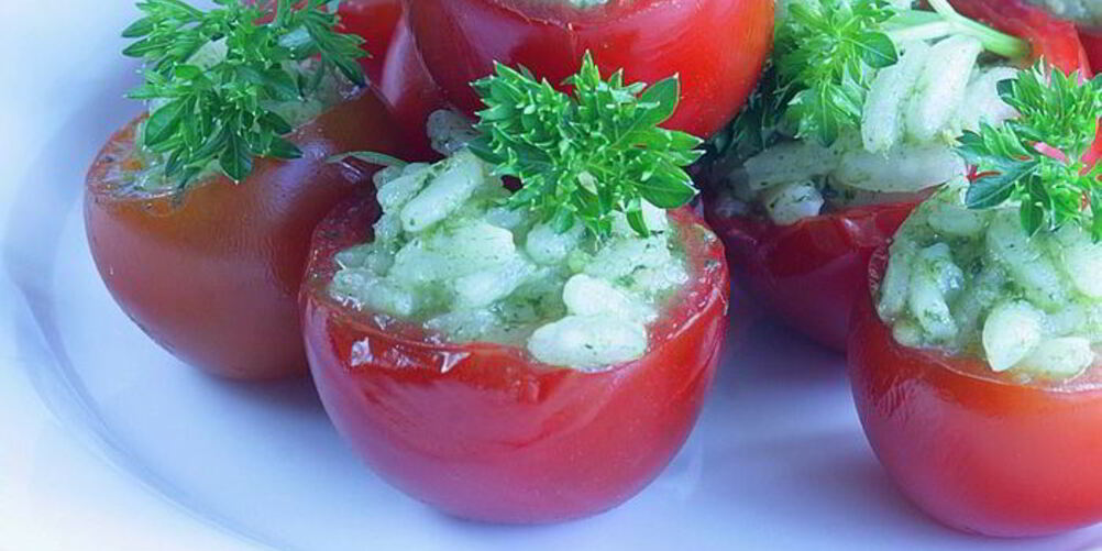 Рецепт помидорки черри, фаршированные ризотто