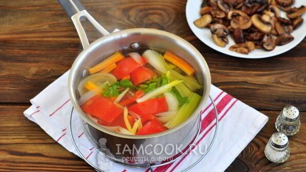 постное ризотто с грибами