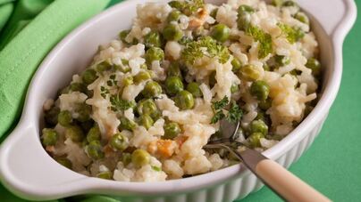 Ризи е бизи — ризотто с зеленым горошком