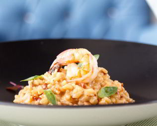 Ризотто с креветками