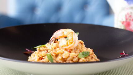 Ризотто с креветками