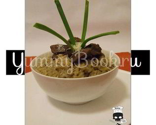 Ризотто с куриной печенью