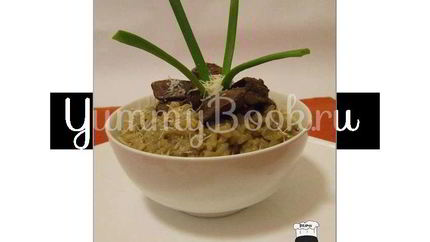 Ризотто с куриной печенью