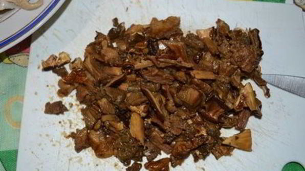 ризотто с курицей и грибами в мультиварке