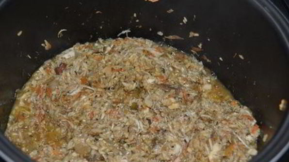 ризотто с курицей и грибами в мультиварке