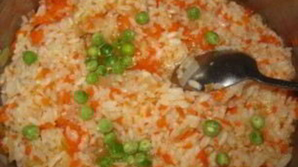 ризотто с курицей и овощами