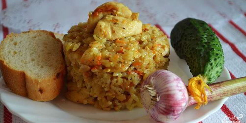 Рецепт ризотто с курицей в мультиварке