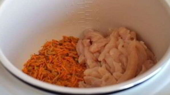 ризотто с курицей в мультиварке