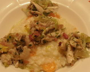 Ризотто с морковью и курицей