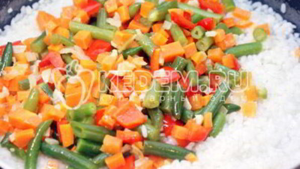 ризотто с овощами