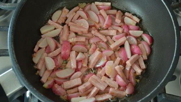 ризотто с редисом