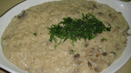 Ризотто с сыром и грибами