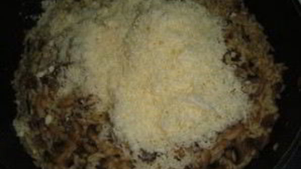 ризотто с сыром и грибами