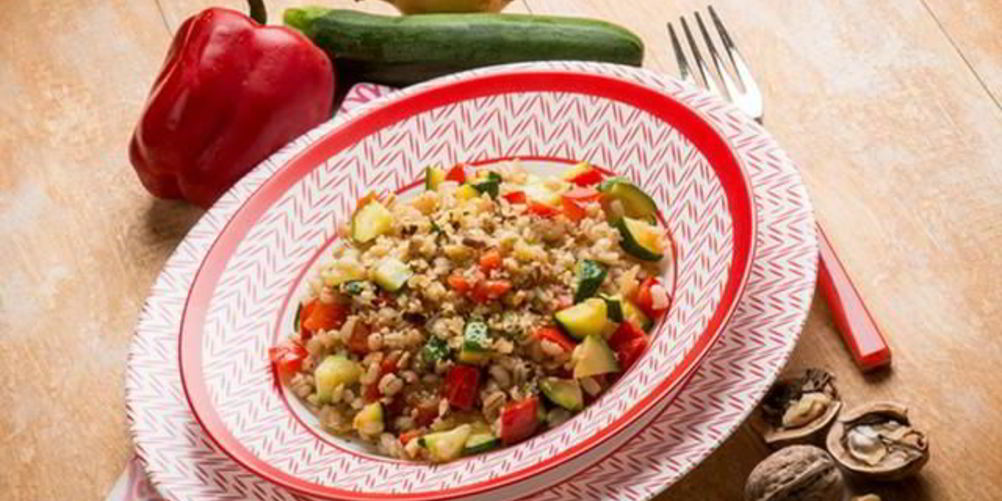 Рецепт ризотто с цуккини и перцем