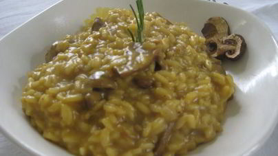 Ризотто с тыквой и белыми грибами