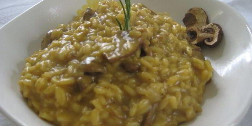 Рецепт ризотто с тыквой и белыми грибами