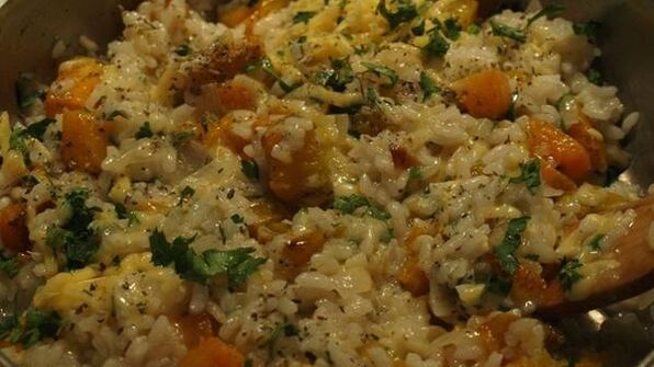 ризотто с тыквой