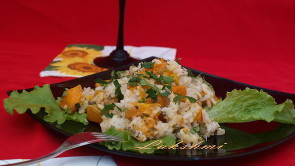 ризотто с тыквой