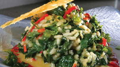 Ризотто со шпинатом