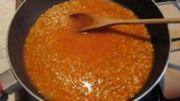 ризотто в баклажане