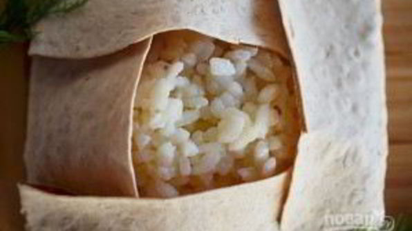 ризотто в лаваше