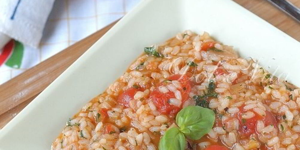 Рецепт томатное ризотто